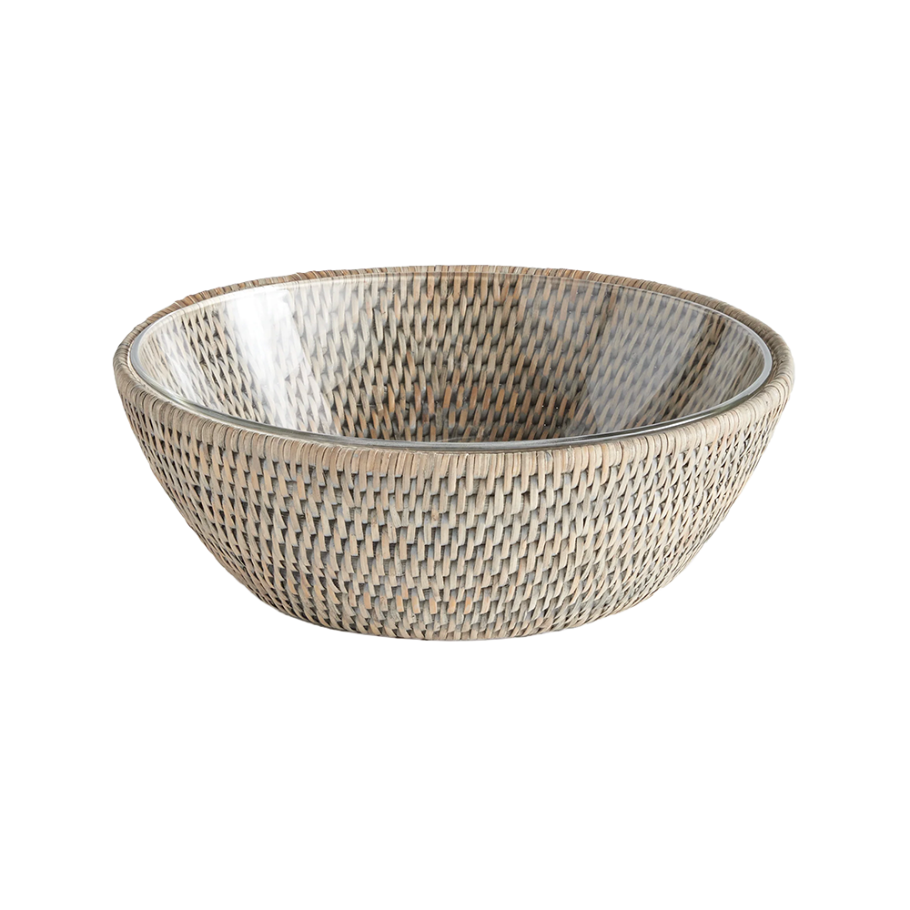 Burma Rattan Serving Bowl