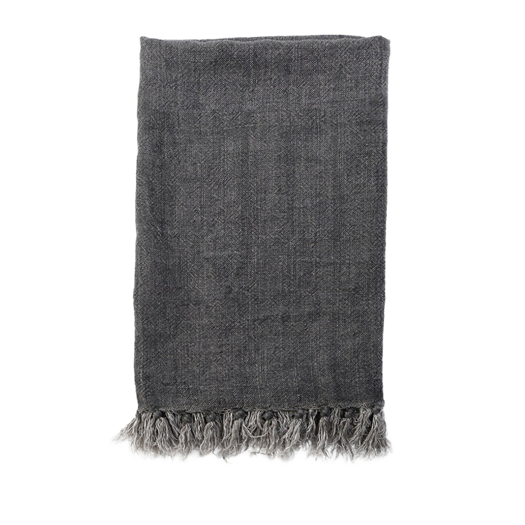 Montauk Blanket in Charcoal