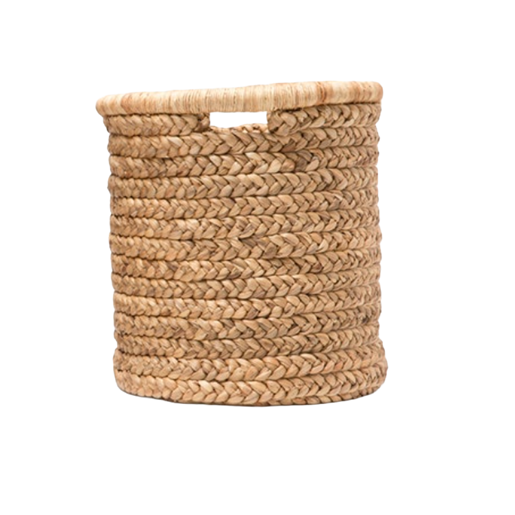 Dover Natural Braided Water Hyacinth Basket