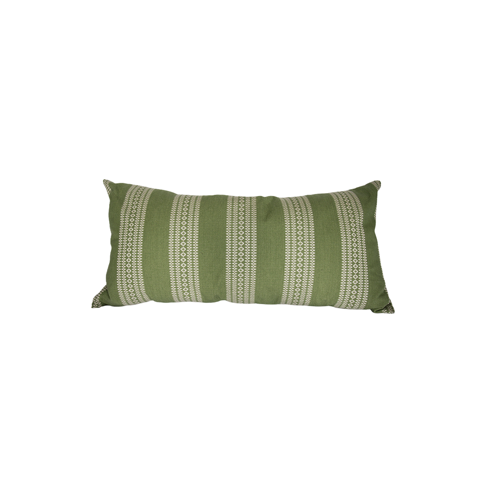 Leaf Stripe Pillow 18 x 36
