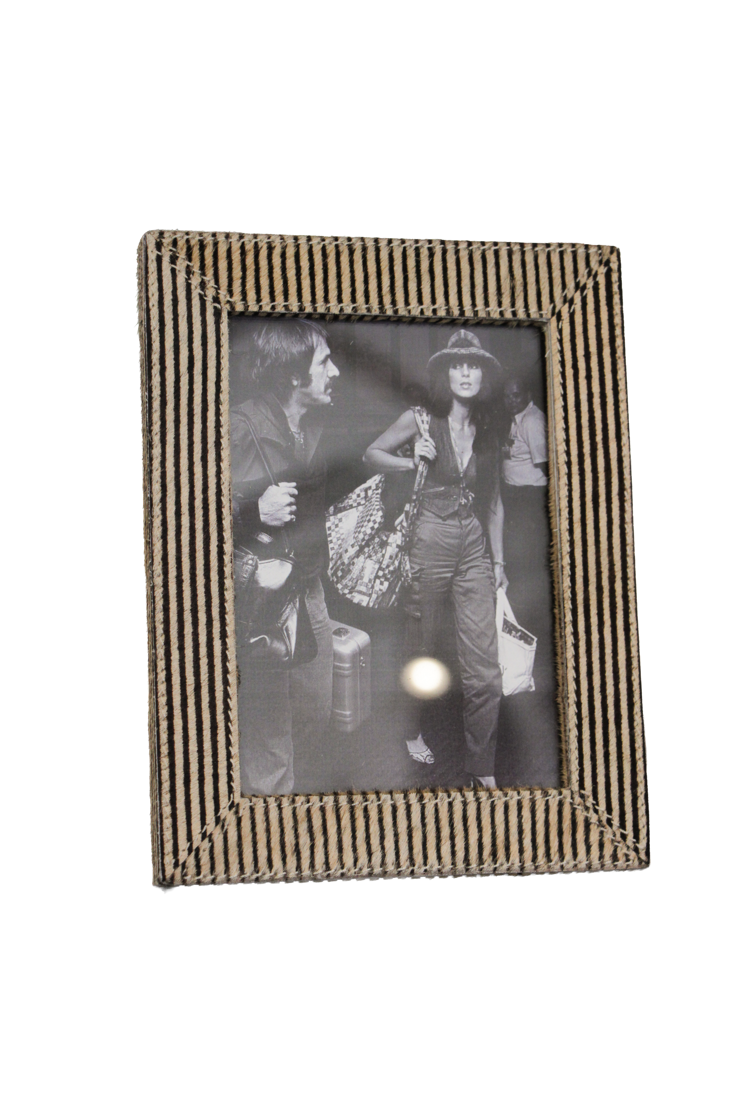 Hana Brown Candy Striped Frame 5x7