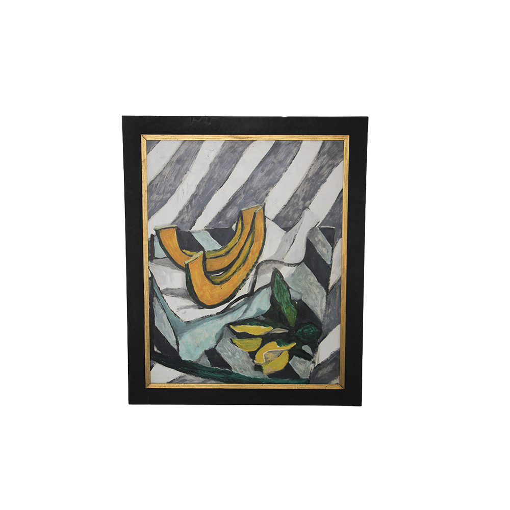 "Pumpkin Slices with Crotum" Painting by Micheal Leszczynski