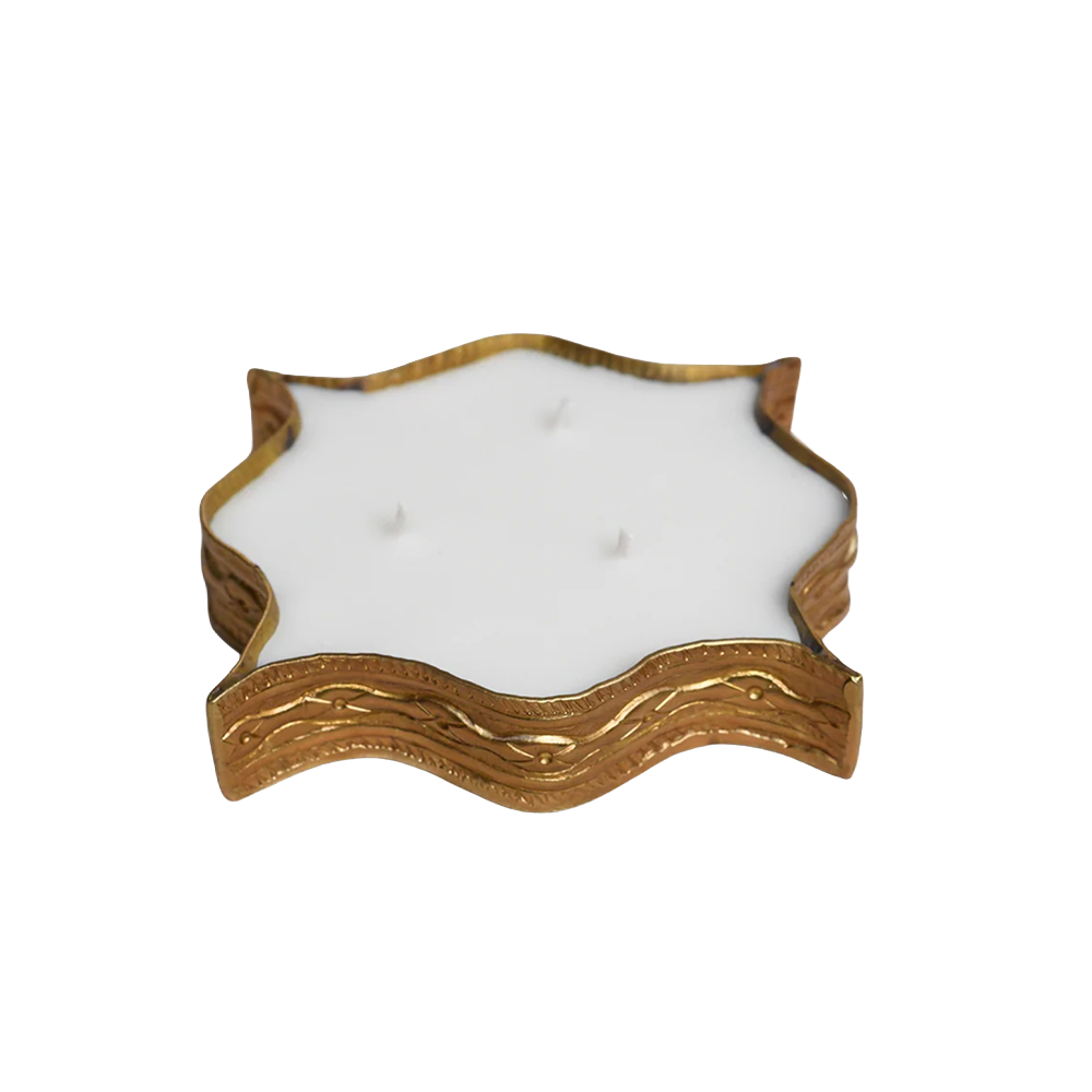 Diya-Inspired Brass Candle