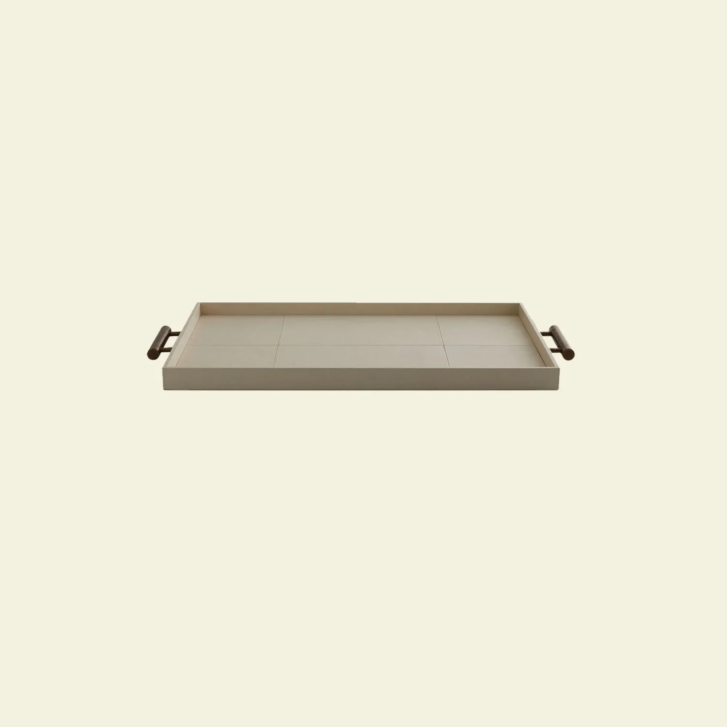 Maxwell Ivory Leather Tray
