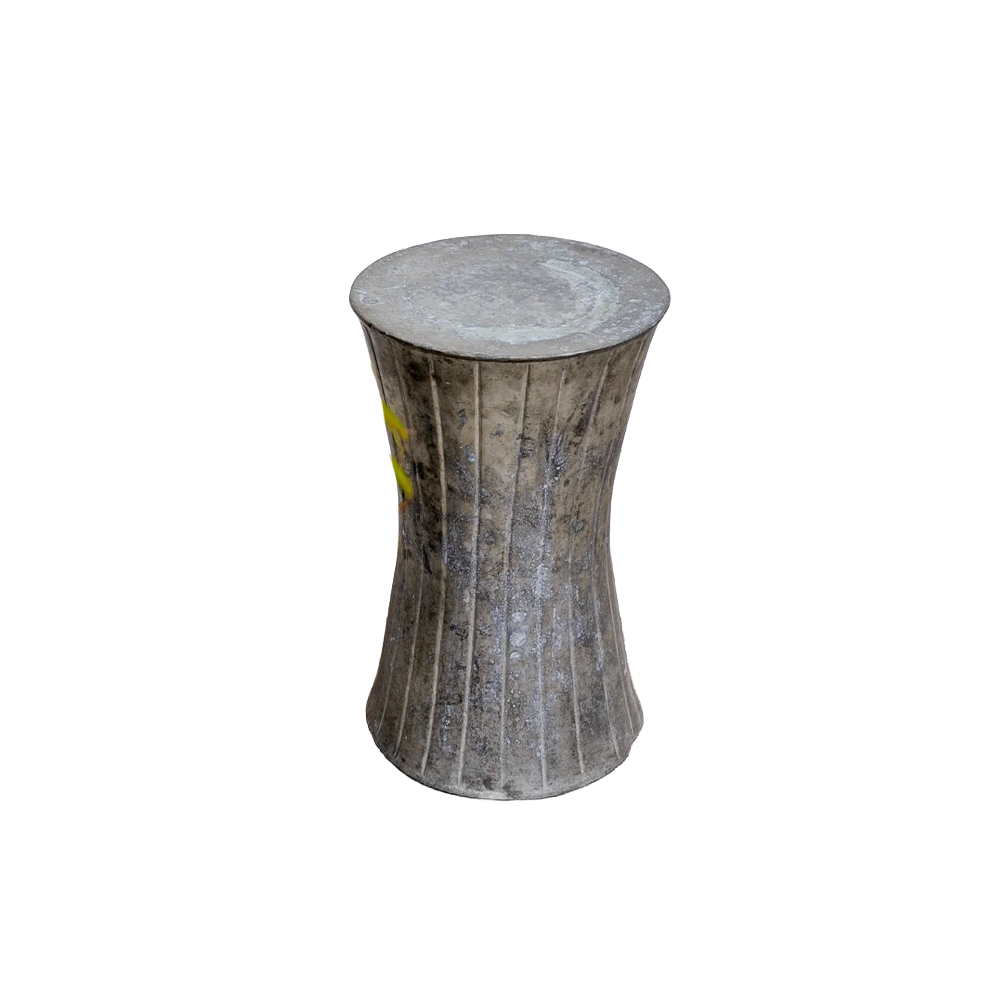 Vintage French Metal Side table with Patina