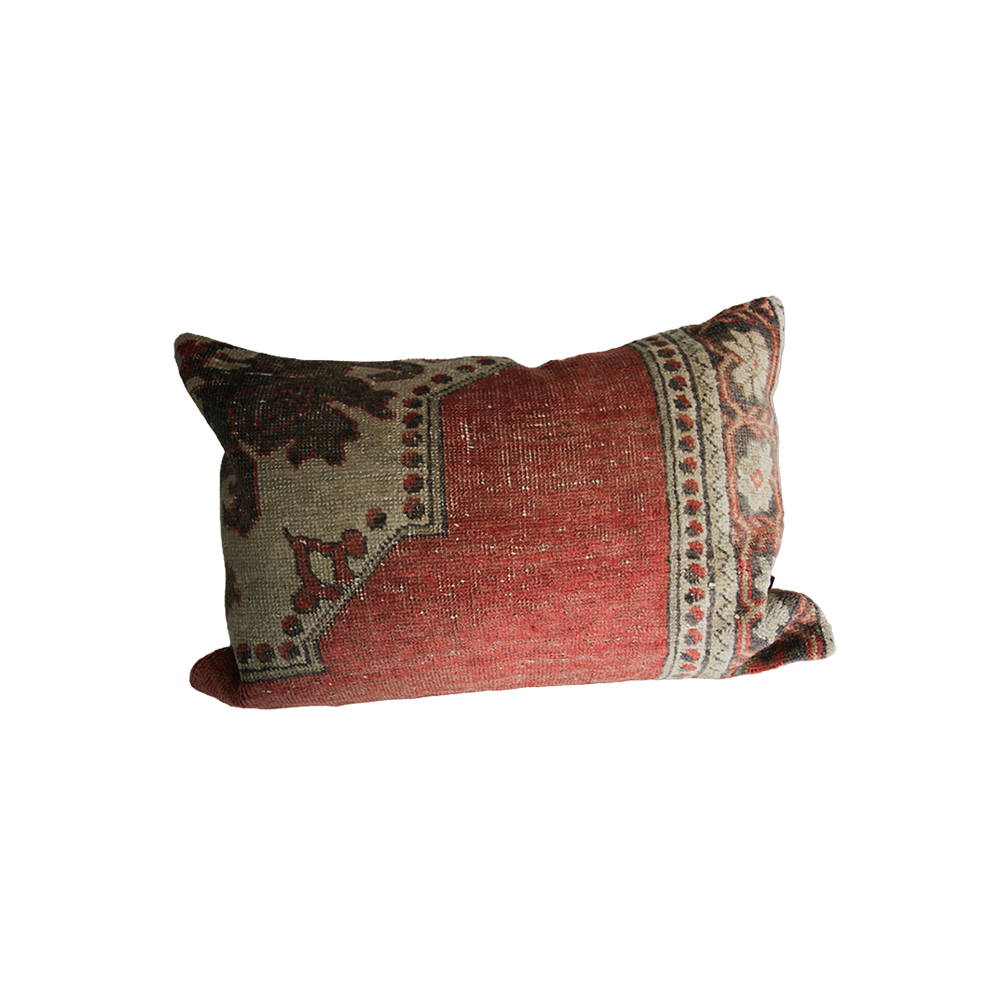 Multi Brick Red Carpet Pillow 16 x 24