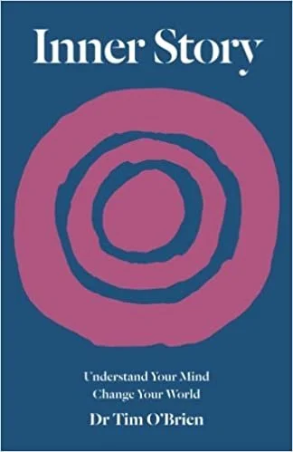 Blue Inner Story cover with expanding pink circles in the middle