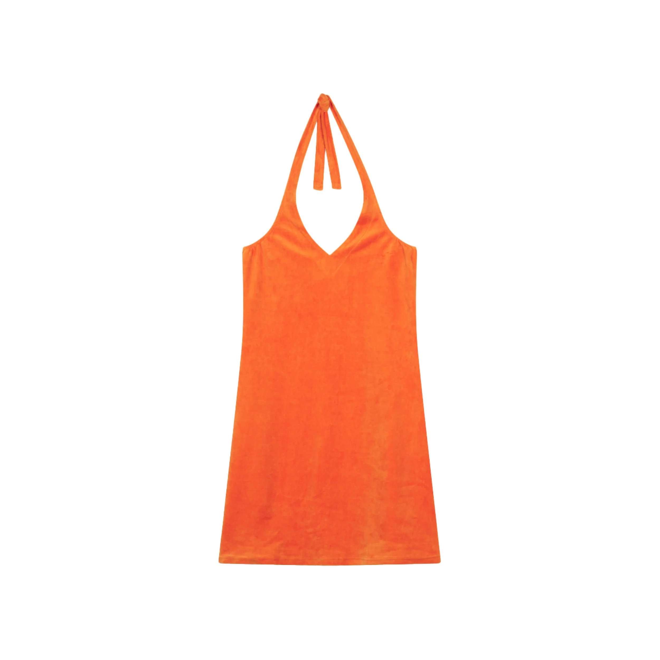Robe de Plage Patti Velours Eponge Orange