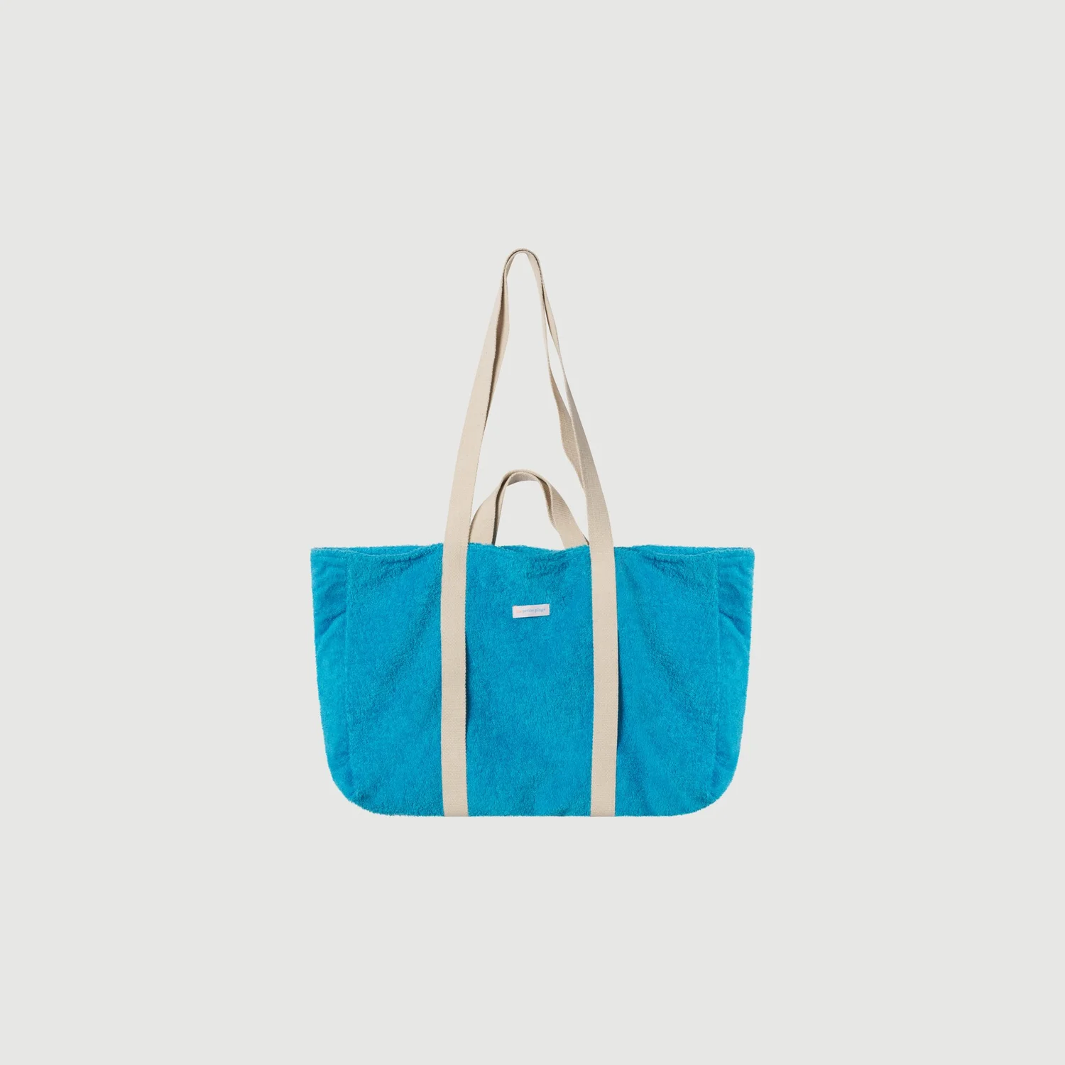 Cabas de Plage Edie Eponge Bleu Lagon — Ma Petite Plage