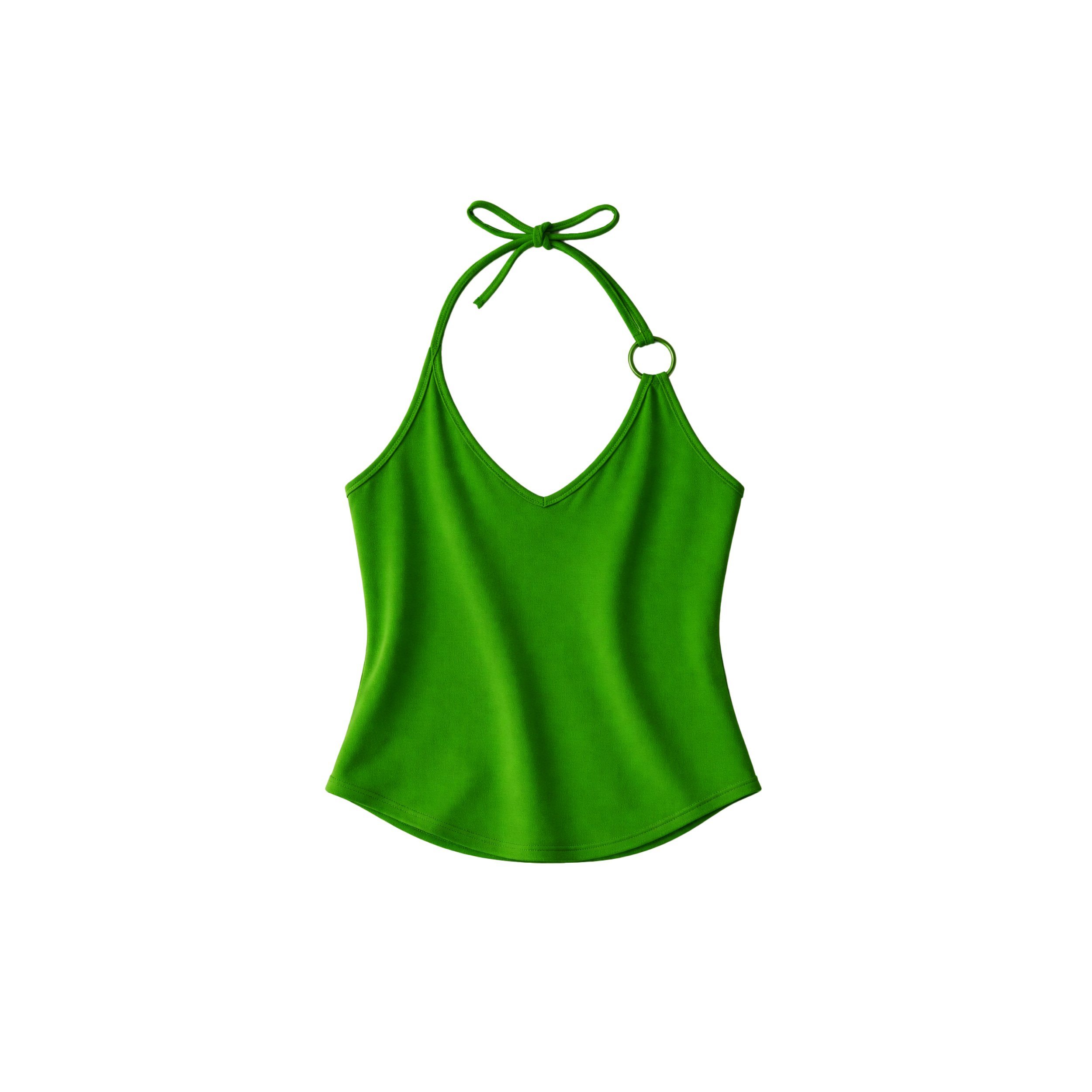 Top Jane Anneaux Velours Eponge Vert Apple