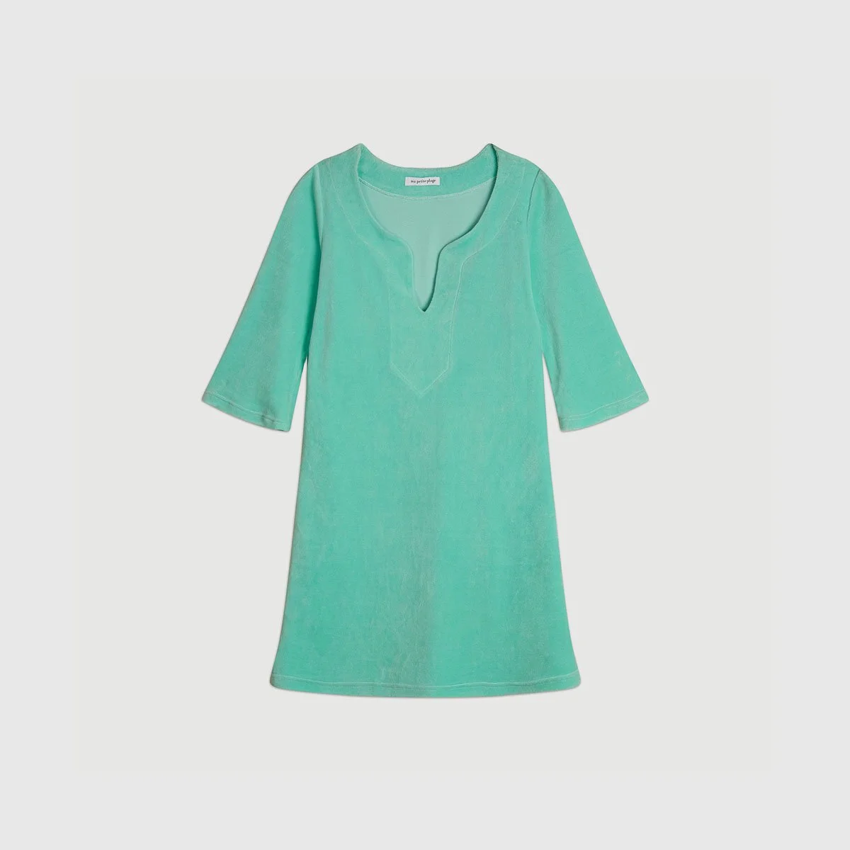 Robe Verushka Velours Eponge Mint.jpg