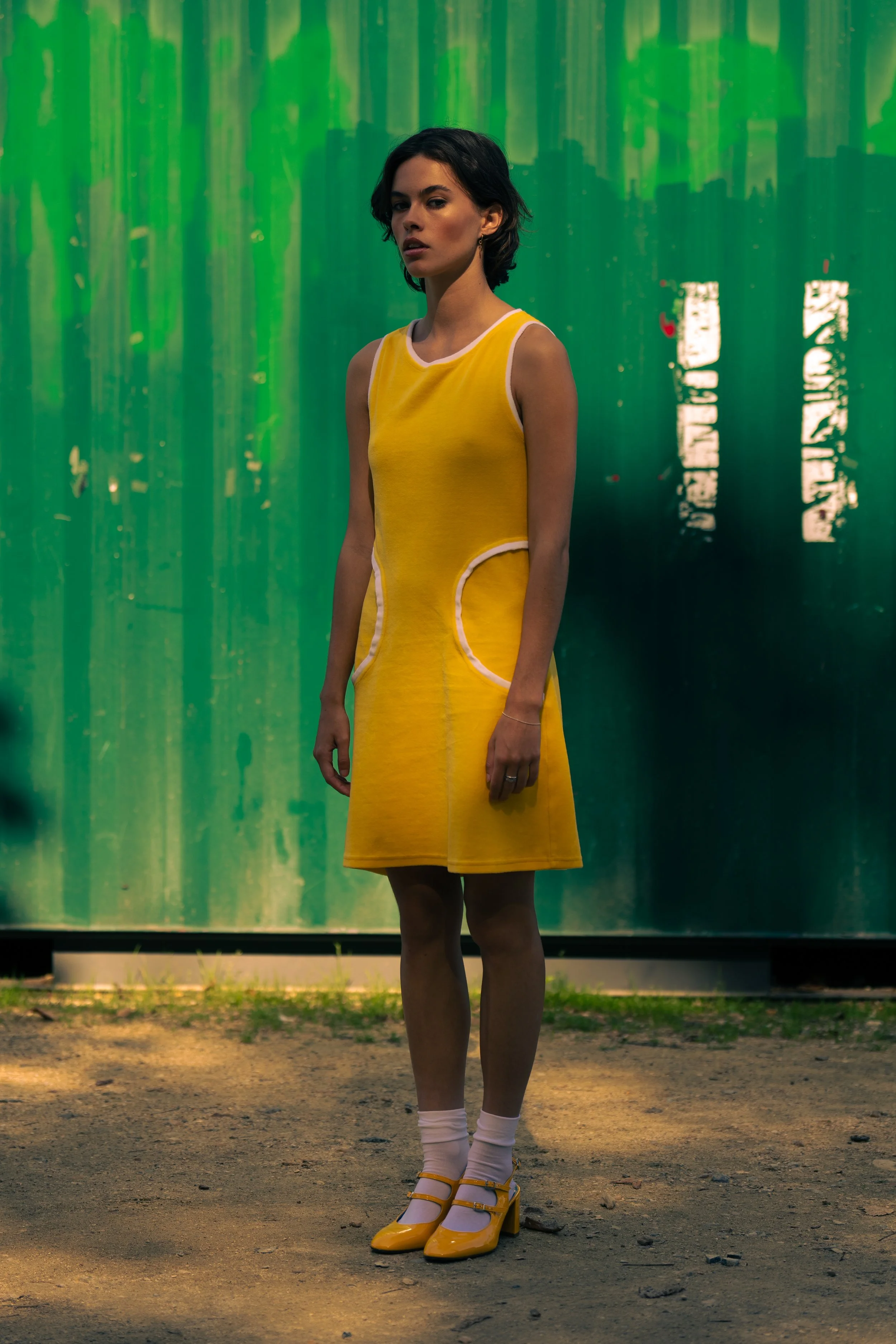 Robe Twiggy Jaune