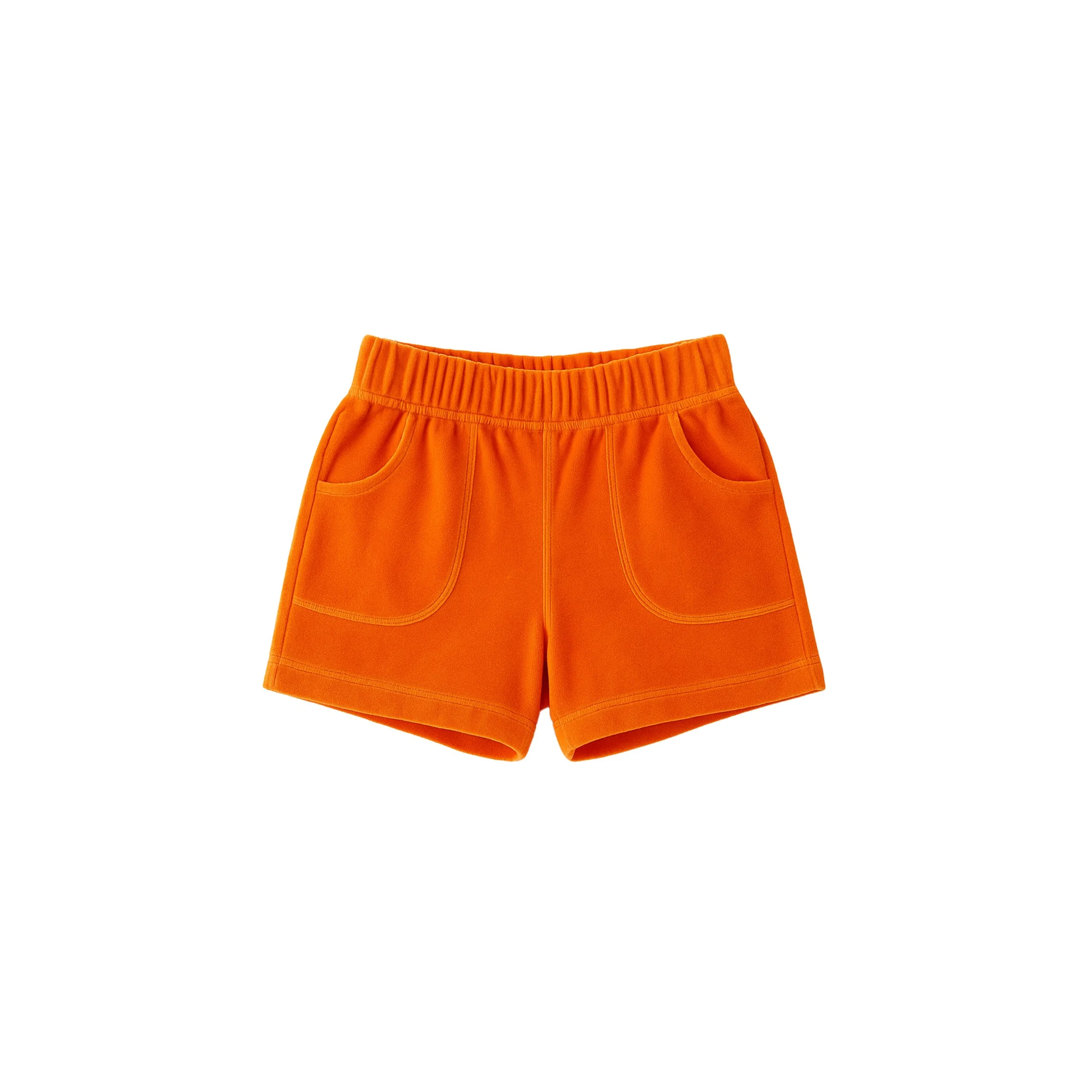 Short Brigitte Velours Eponge Orange