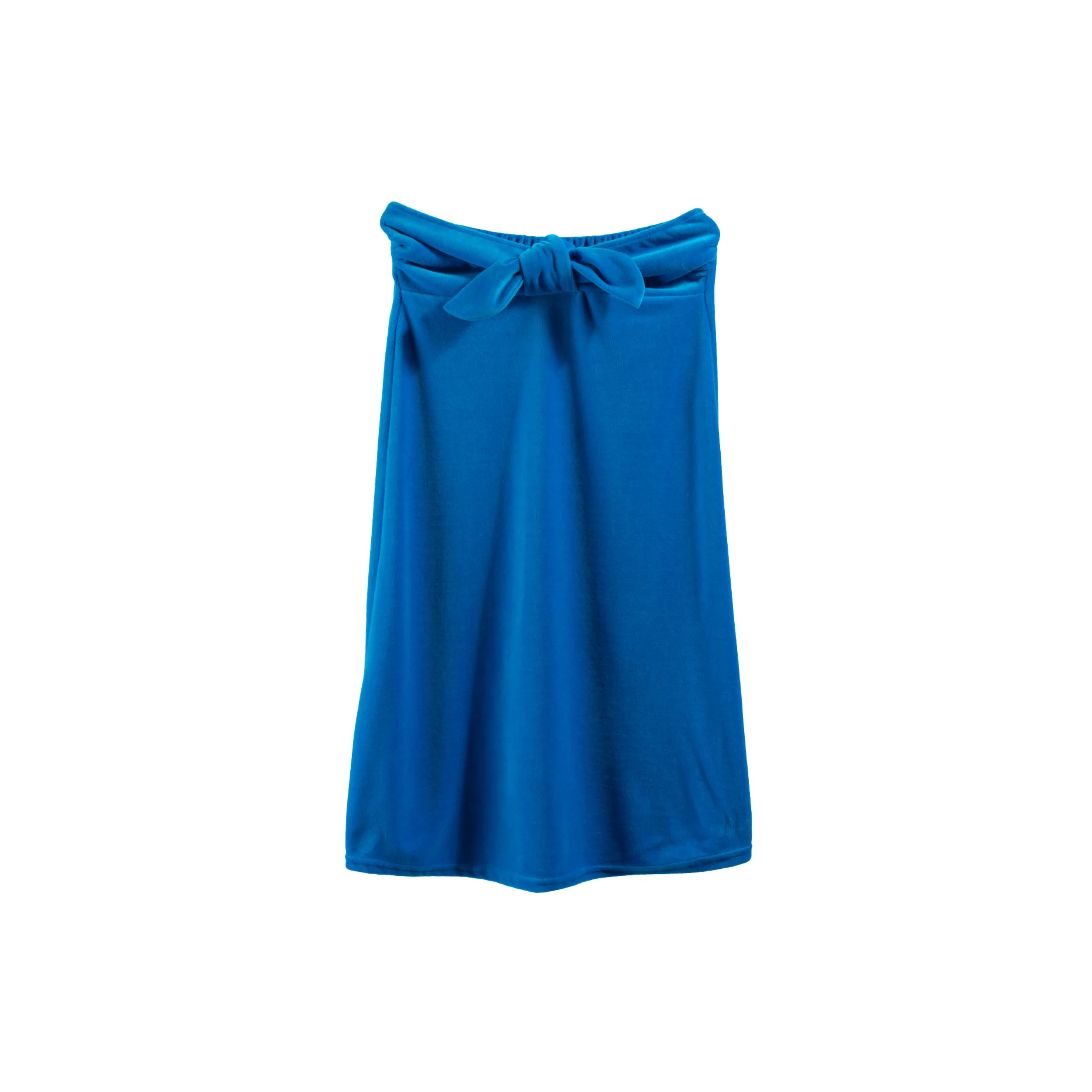 Robe Silvana Velours Eponge Bleu Méditerranée