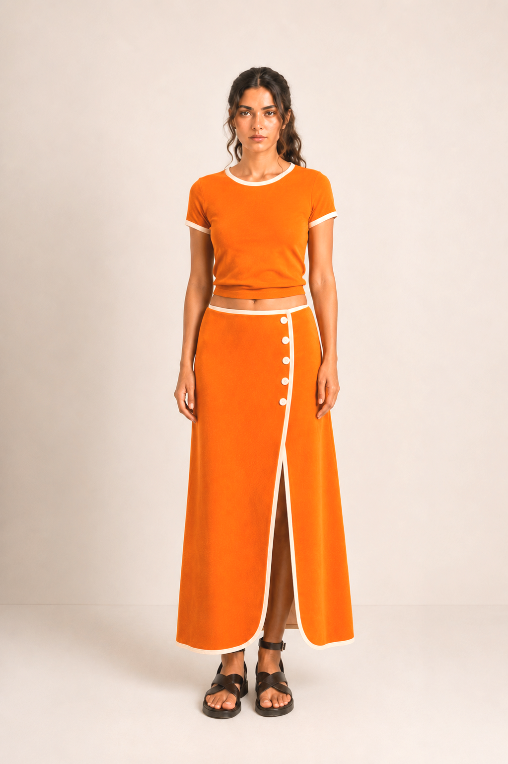 Jupe Jenna Tangerine
