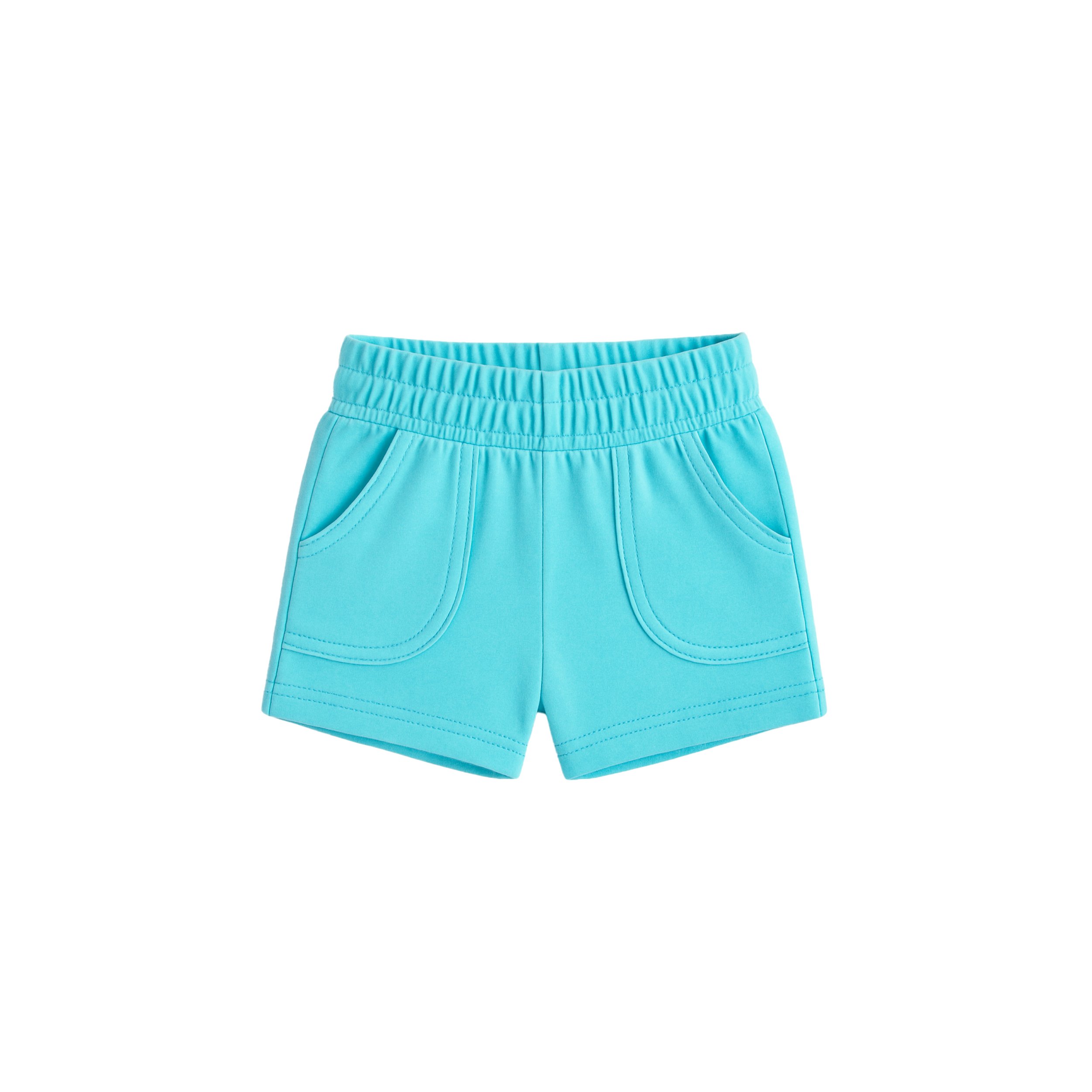 Short Brigitte Velours Eponge Bleu Turquoise