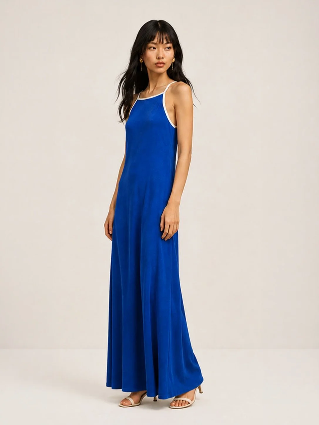 Robe Laura Bleu Méditerranée