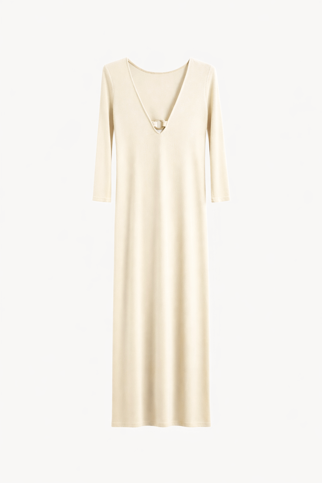Robe Marisa Velours Eponge Crème