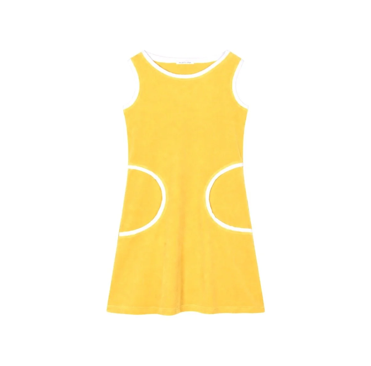 Robe Twiggy Velours Eponge Jaune