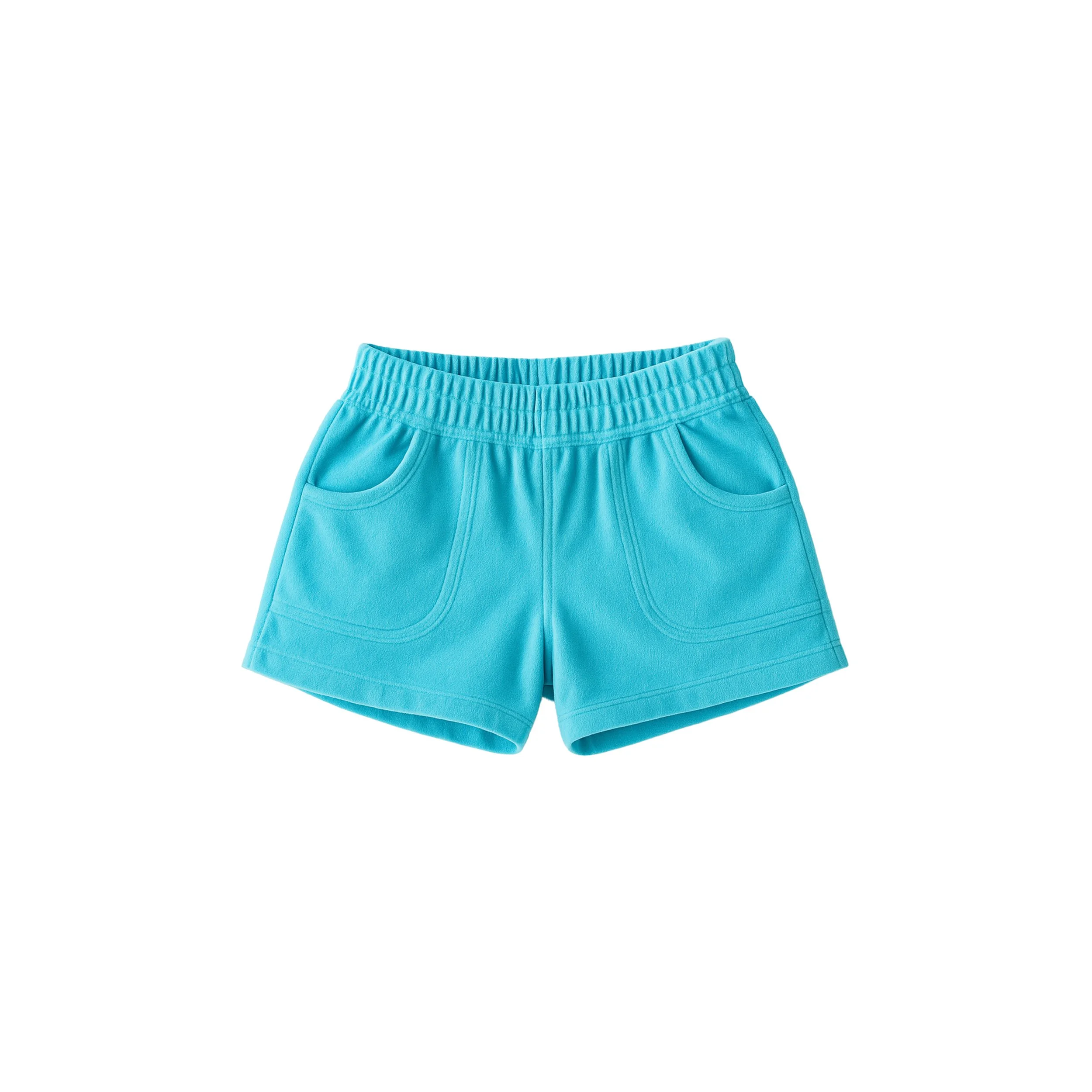 Short Brigitte Velours Eponge Bleu Aqua