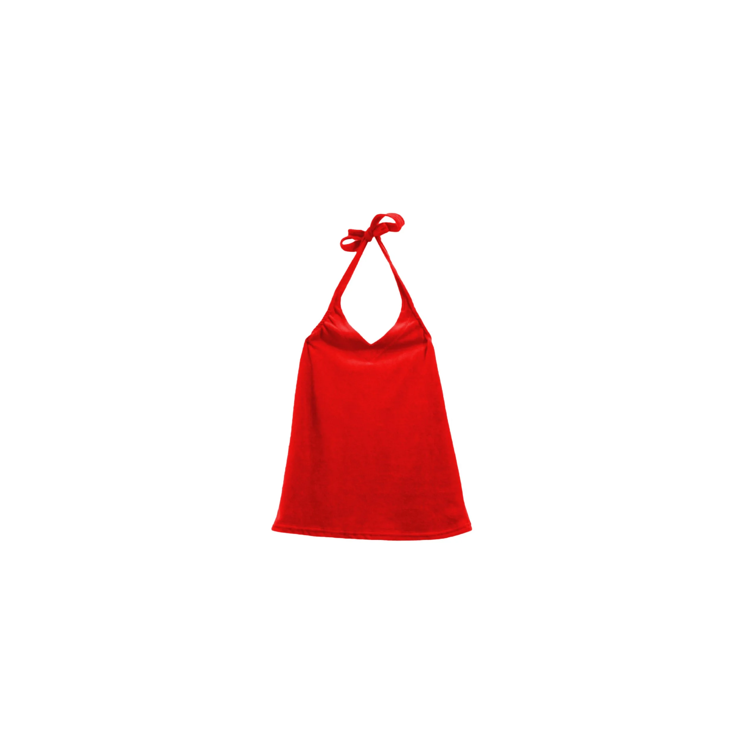 Top Jane Velours Eponge Rouge