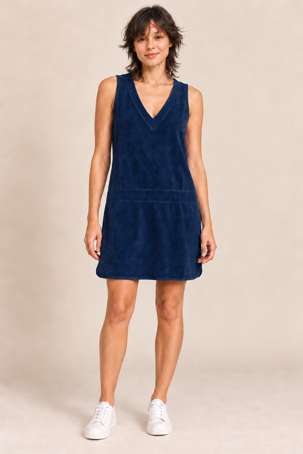 Robe Chris Unie Bleu Navy