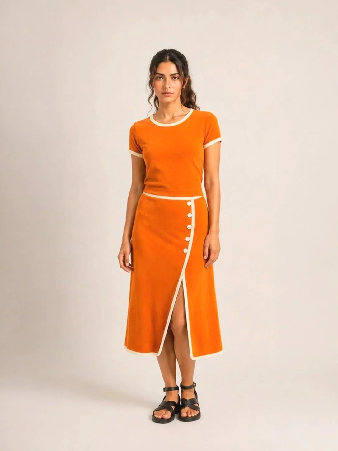 Jupe Jenna Tangerine