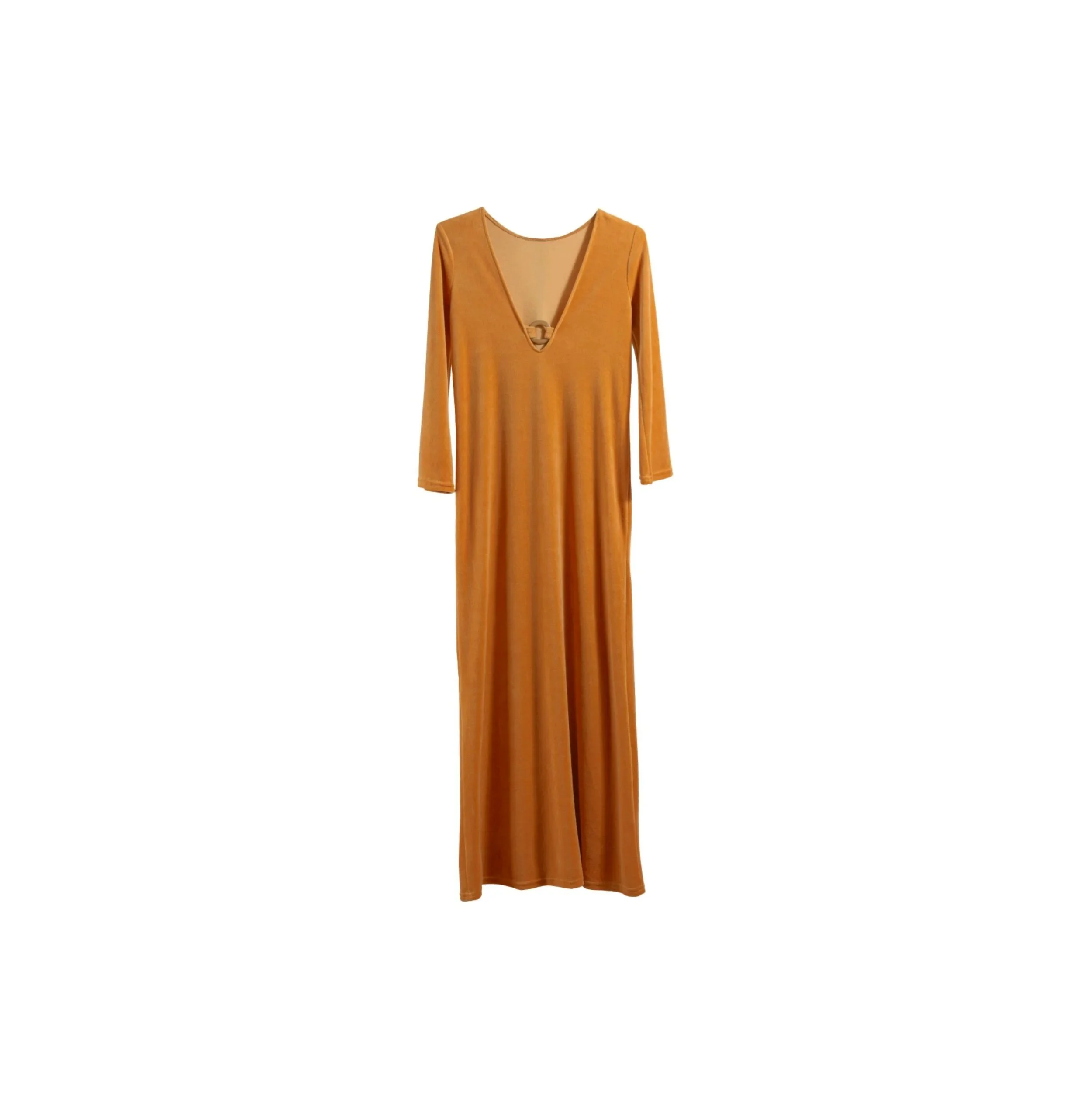 Robe Marisa Velours Eponge Camel