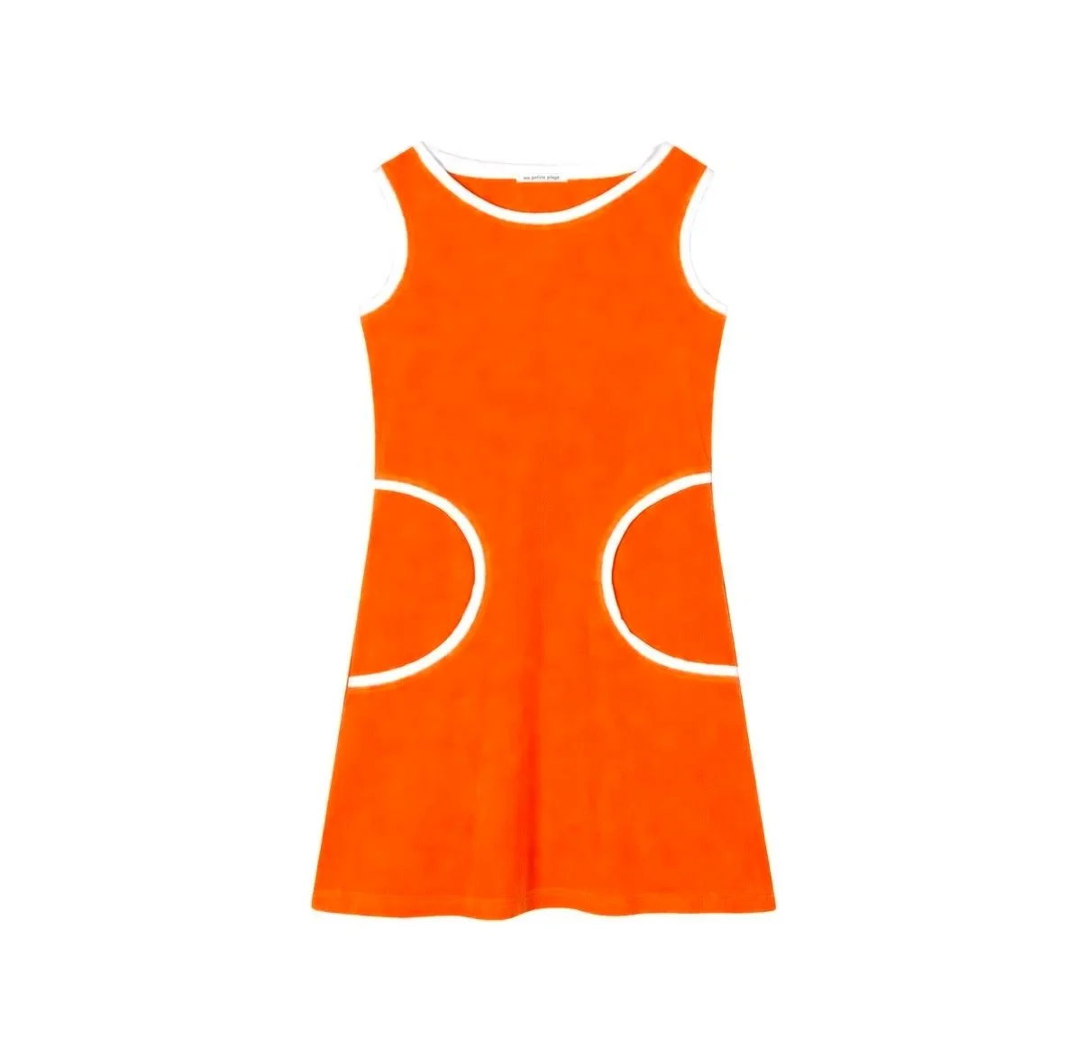 Robe Twiggy Velours Eponge Tangerine