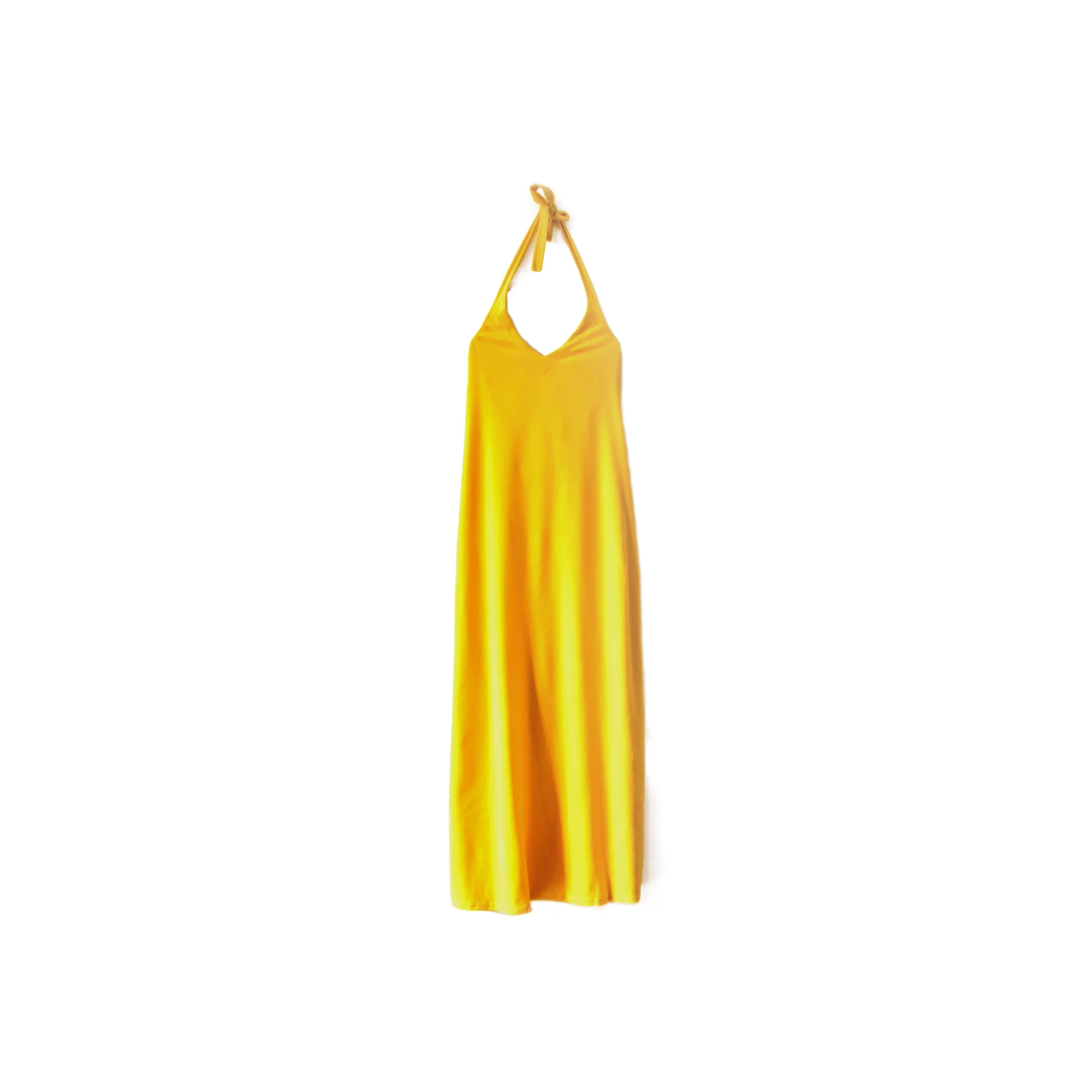 Robe de Plage Mireille Velours Eponge Jaune