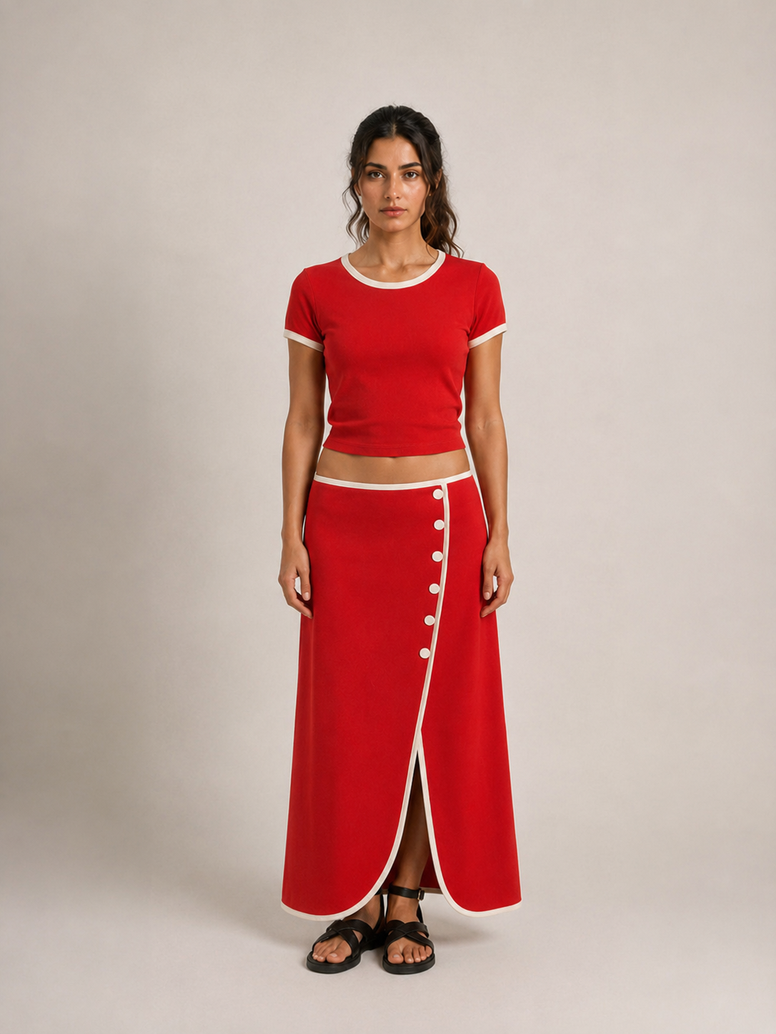 Jupe Jenna Rouge