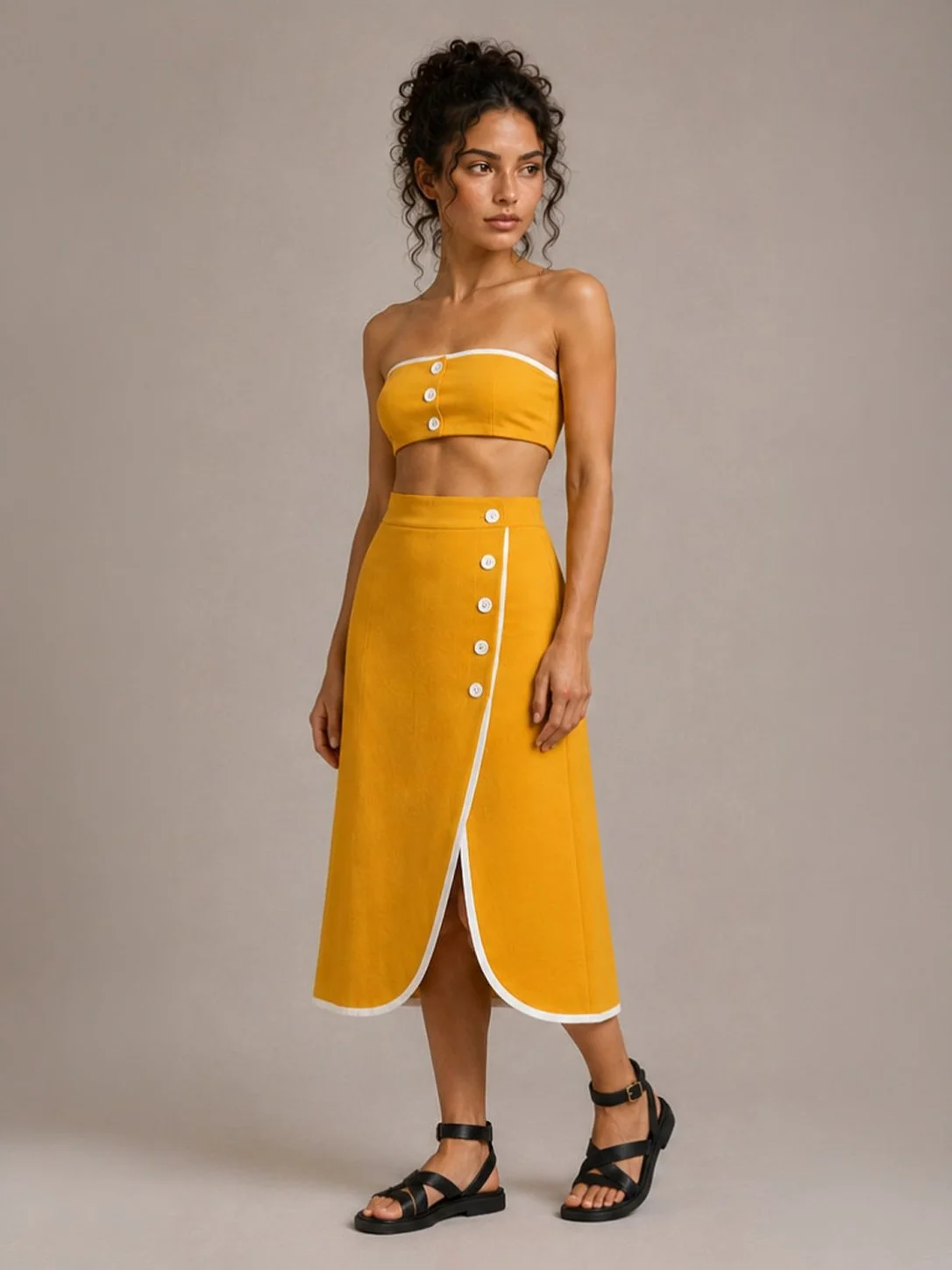 Top Amanda Jaune
