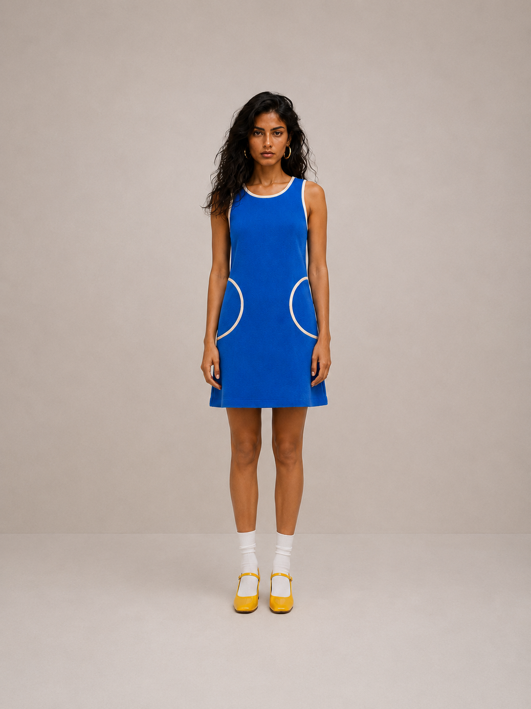 Robe Twiggy Bleu Méditerranée