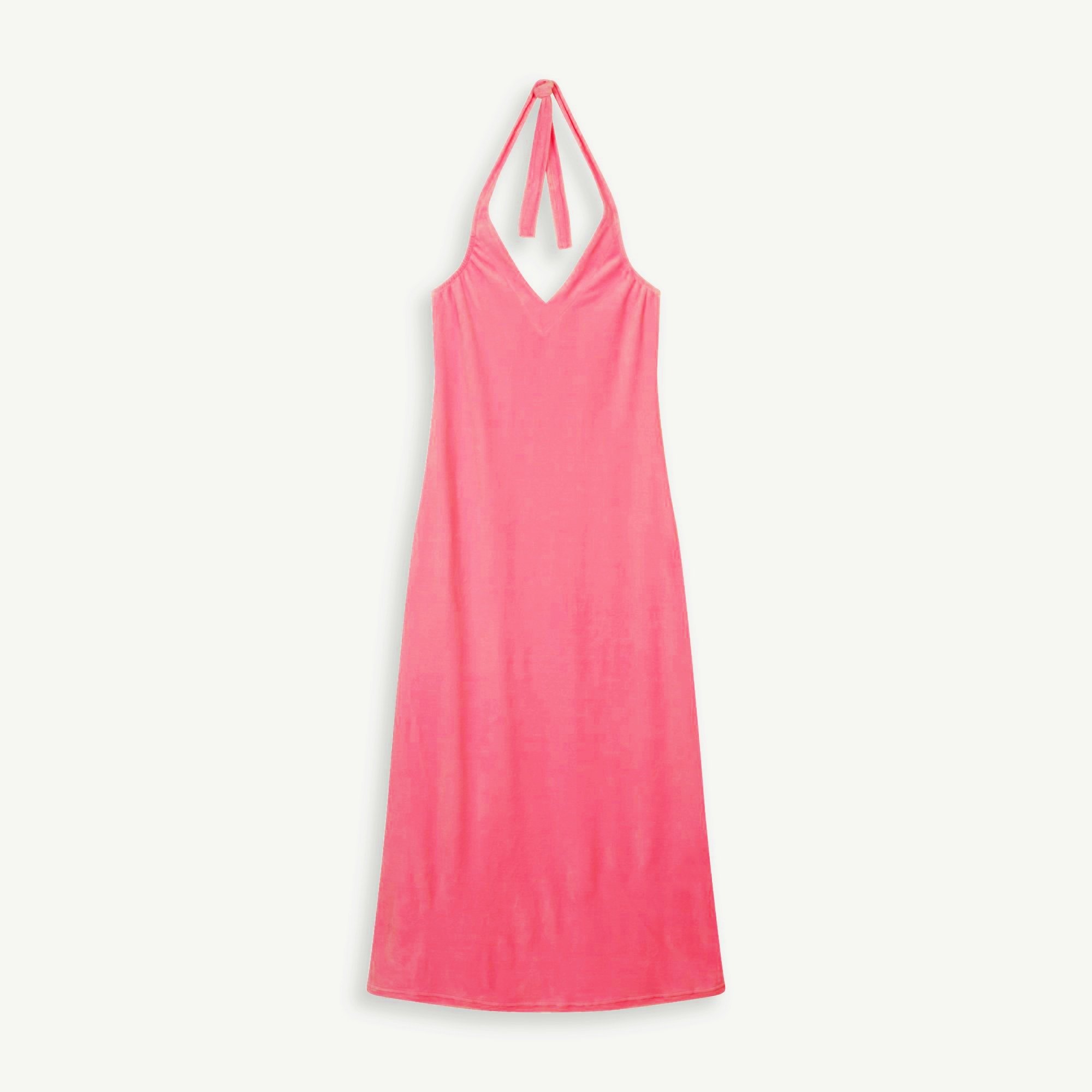 Robe de Plage Mireille Velours Eponge Rose chamallow