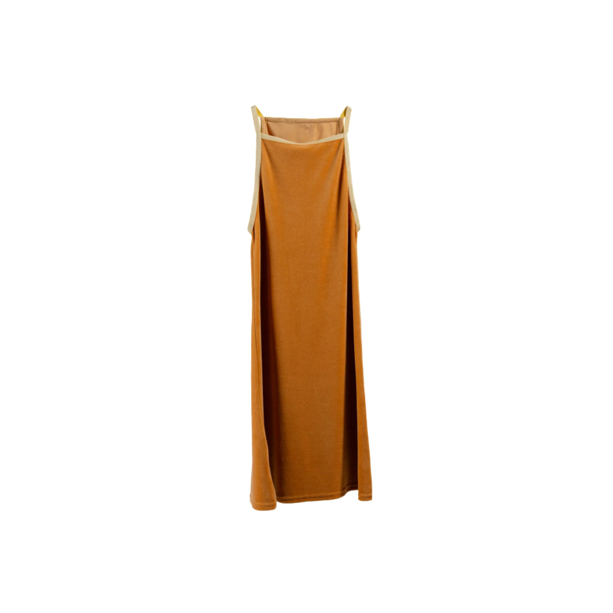 Robe Virna Velours Eponge Camel Clair