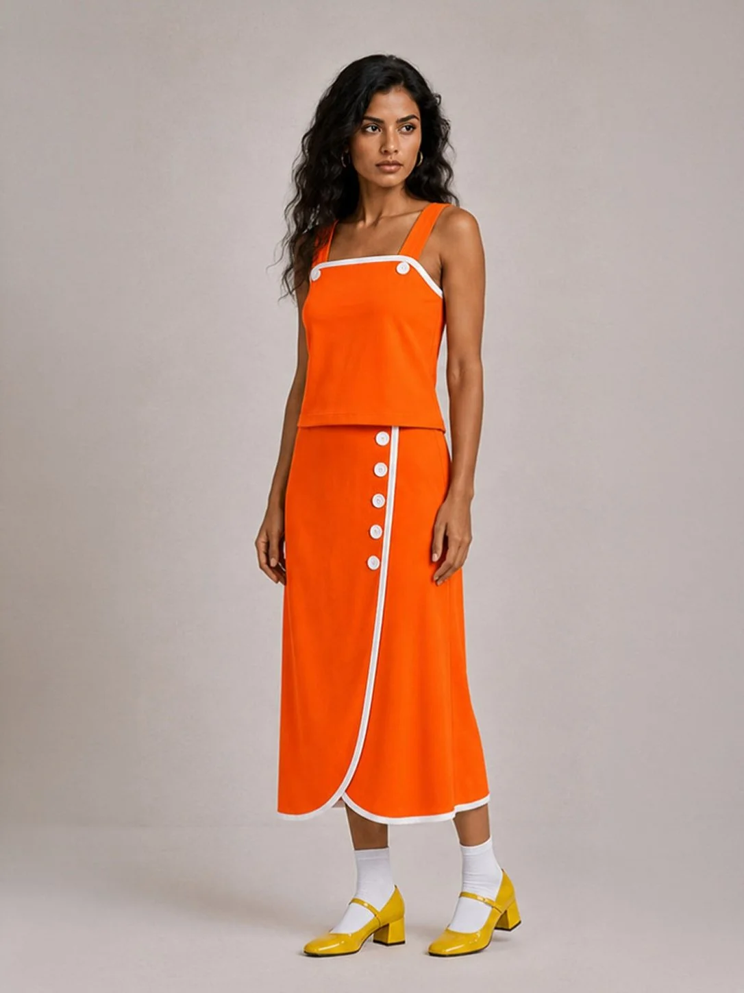 Top Jacqueline Tangerine