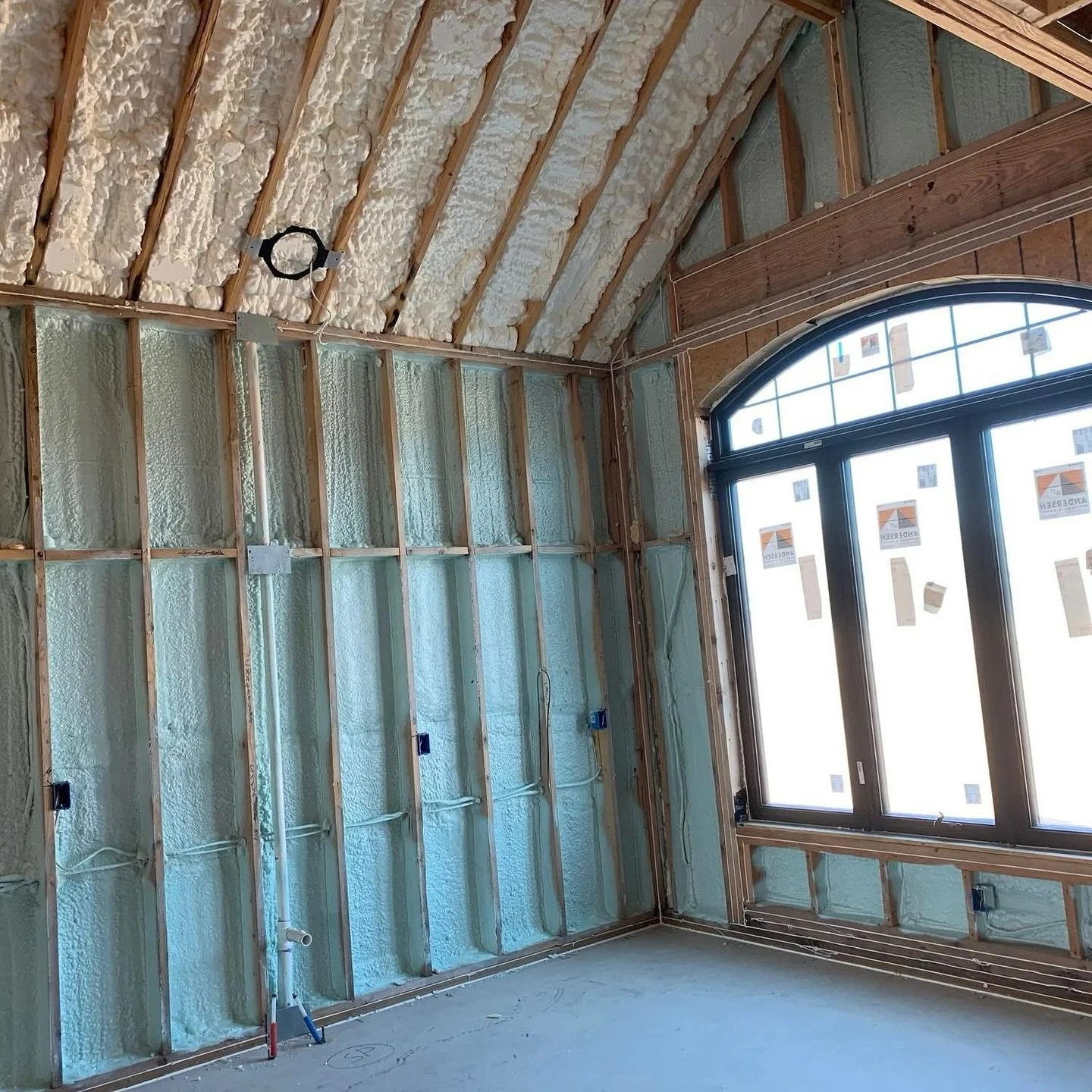 Another beautiful home insulated with spray foam by the Arkansas Insulation team!

Spray foam creates a powerful air seal &mdash; keeping your home cooler in the summer, warmer in the winter, and quieter year-round.
Perfect for homeowners and builder