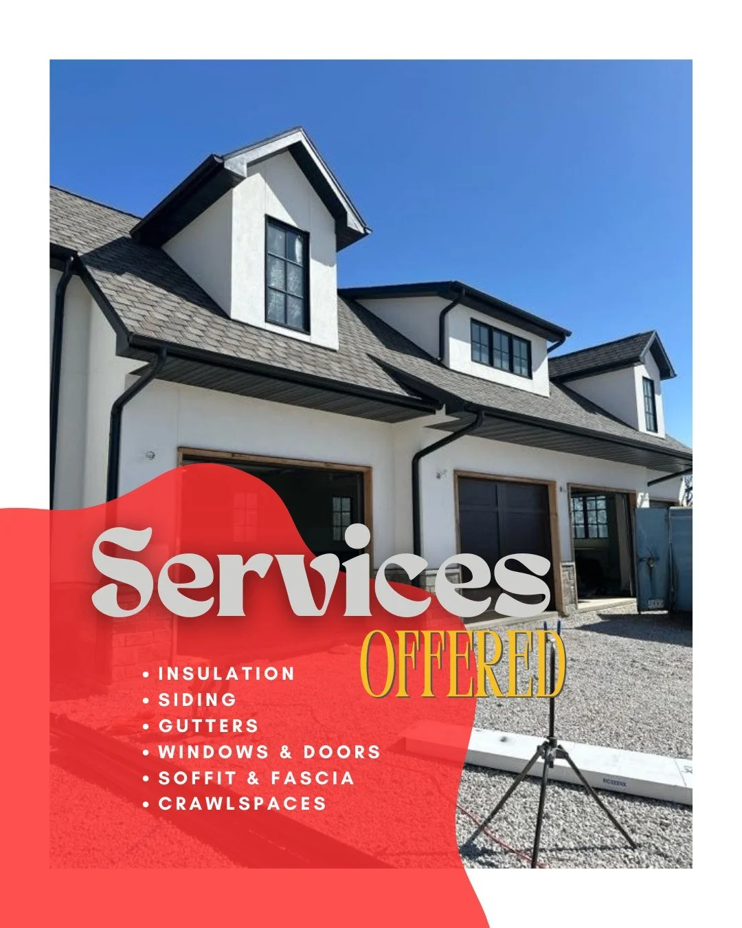 Arkansas Insulation offers professional installation of insulation (spray foam, fiberglass, &amp; cellulose), siding (vinyl, LP SmartSide, fiber cement, and specialty options), gutters, soffit, fascia, and vinyl windows. 

Serving Northwest Arkansas 