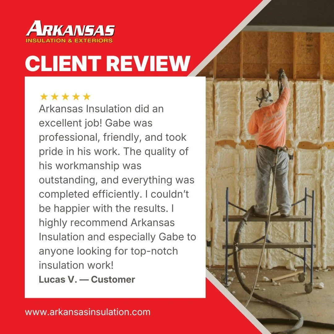 Getting reviews like these mean the world to us! If you're in need of insulation or exterior work - it's free to see how we can help! Request a FREE estimate right from our website at the link in our bio!
