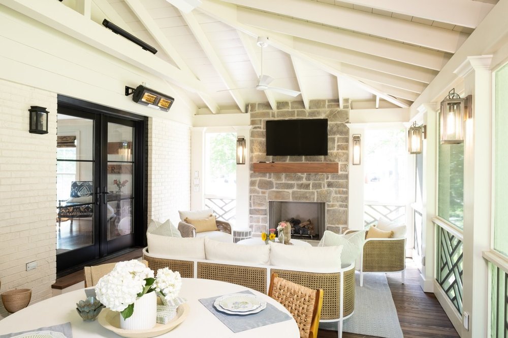 Custom screened porch in Brentwood, TN designed and built by The Porch ...