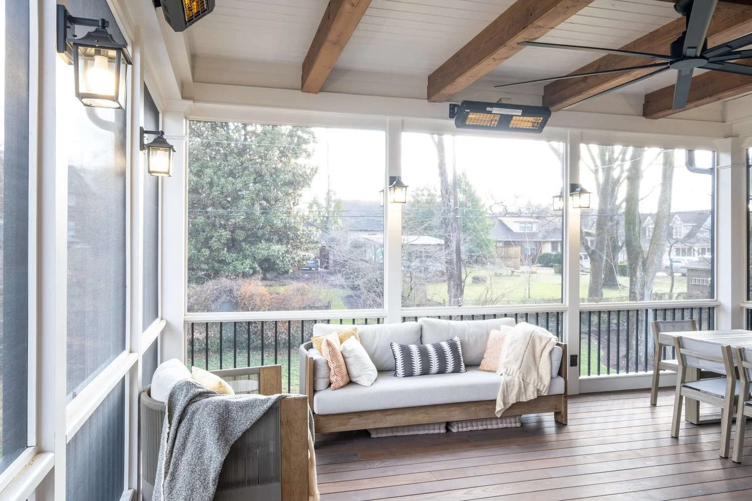 A second story deck evolves to become a wonderful screened porch. — The ...