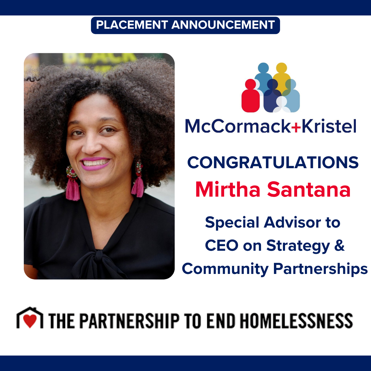The Partnership To End Homelessness Names Mirtha Special Advisor to the CEO on Strategy and Partnerships