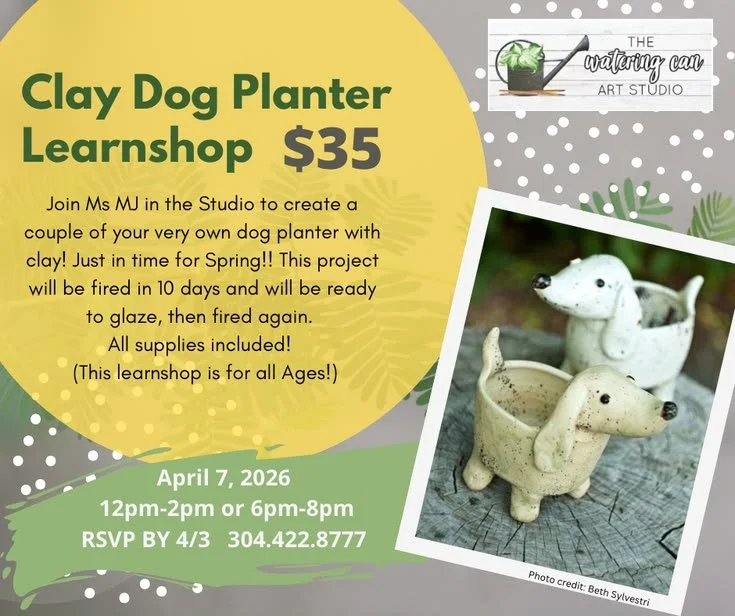 Spring Break Clay Camp: Dog Planter learnshop