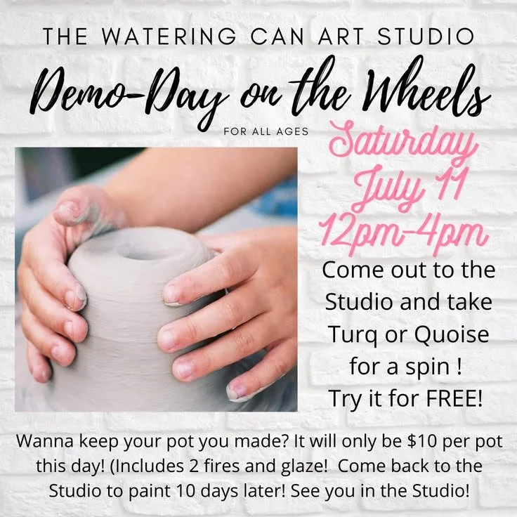 Demonstration “DEMO DAY” for our pottery Wheels