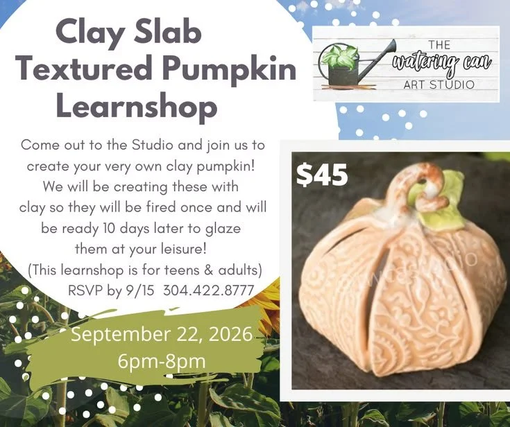 Clay textured pumpkin Learnshop 