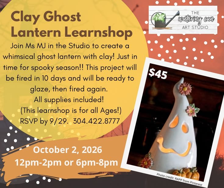 Clay Ghost Lantern Learnshop