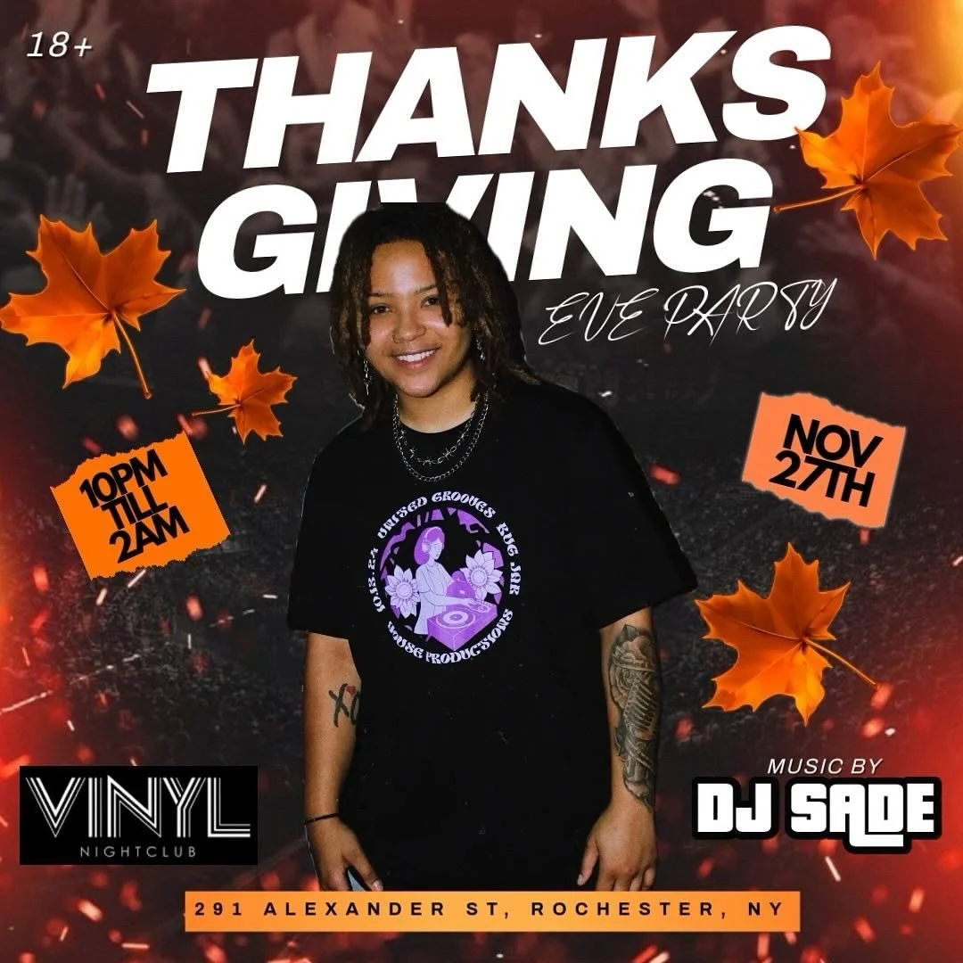 Trot on down to Vinyl for our Thanksgiving Eve Party!🦃🍾