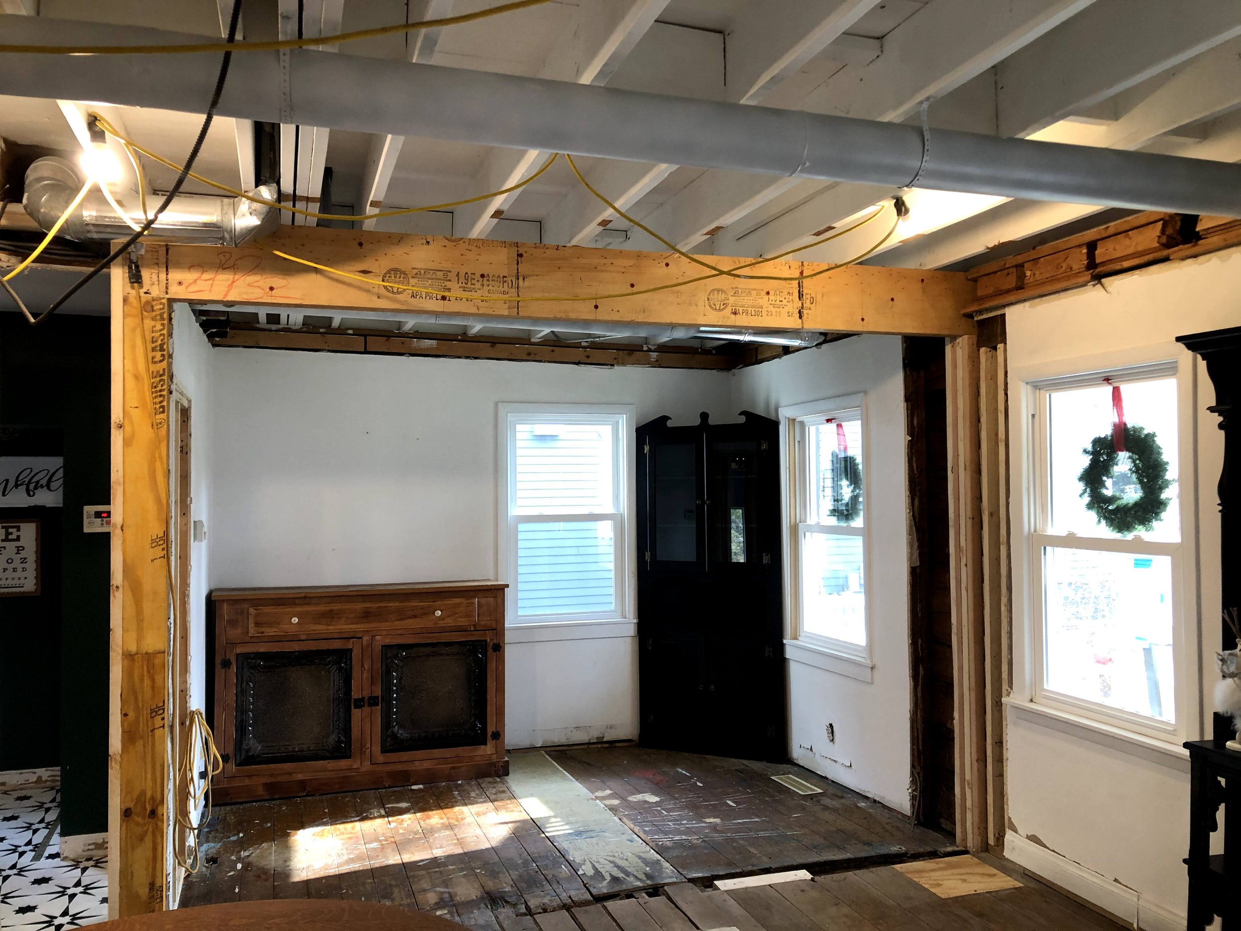 Load bearing wall removal