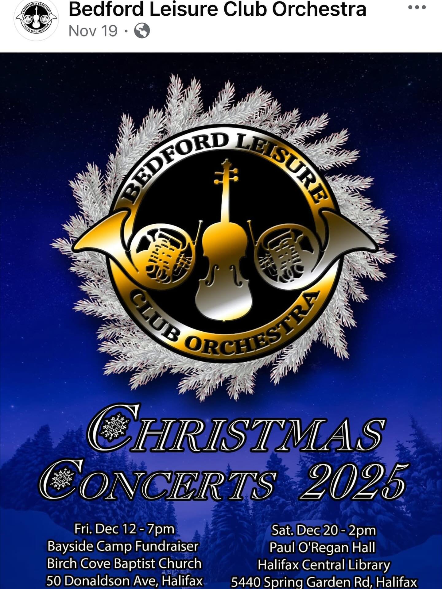 Tonight! 

Twice a year the Bedford Leisure Orchestra puts on an awesome show with donations towards Bayside! 

Come on out to Birch Cove tonight and enjoy the show!