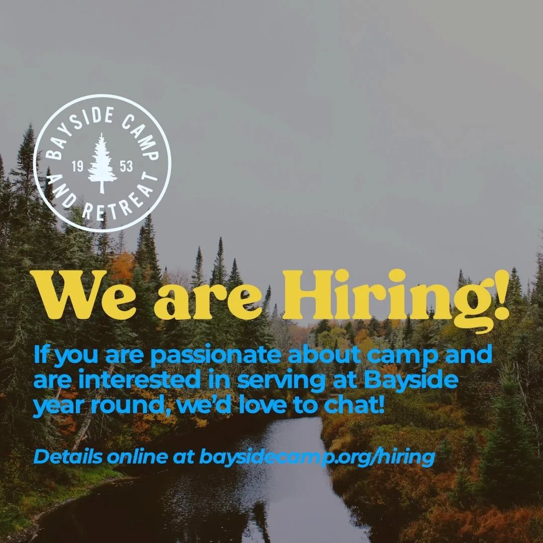 We are looking for passionate folks to join the year round team! 

If one of these role descriptions sounds like you, or even if you&rsquo;re simply curious about what serving at camp full time at camp could look like, send me an email at joshua@bays